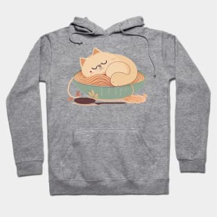 Noodles and Snoozes - Cat - Kitty Hoodie